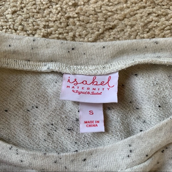 Isabel Maternity Small White Cream Sweatshirt - Picture 6 of 6